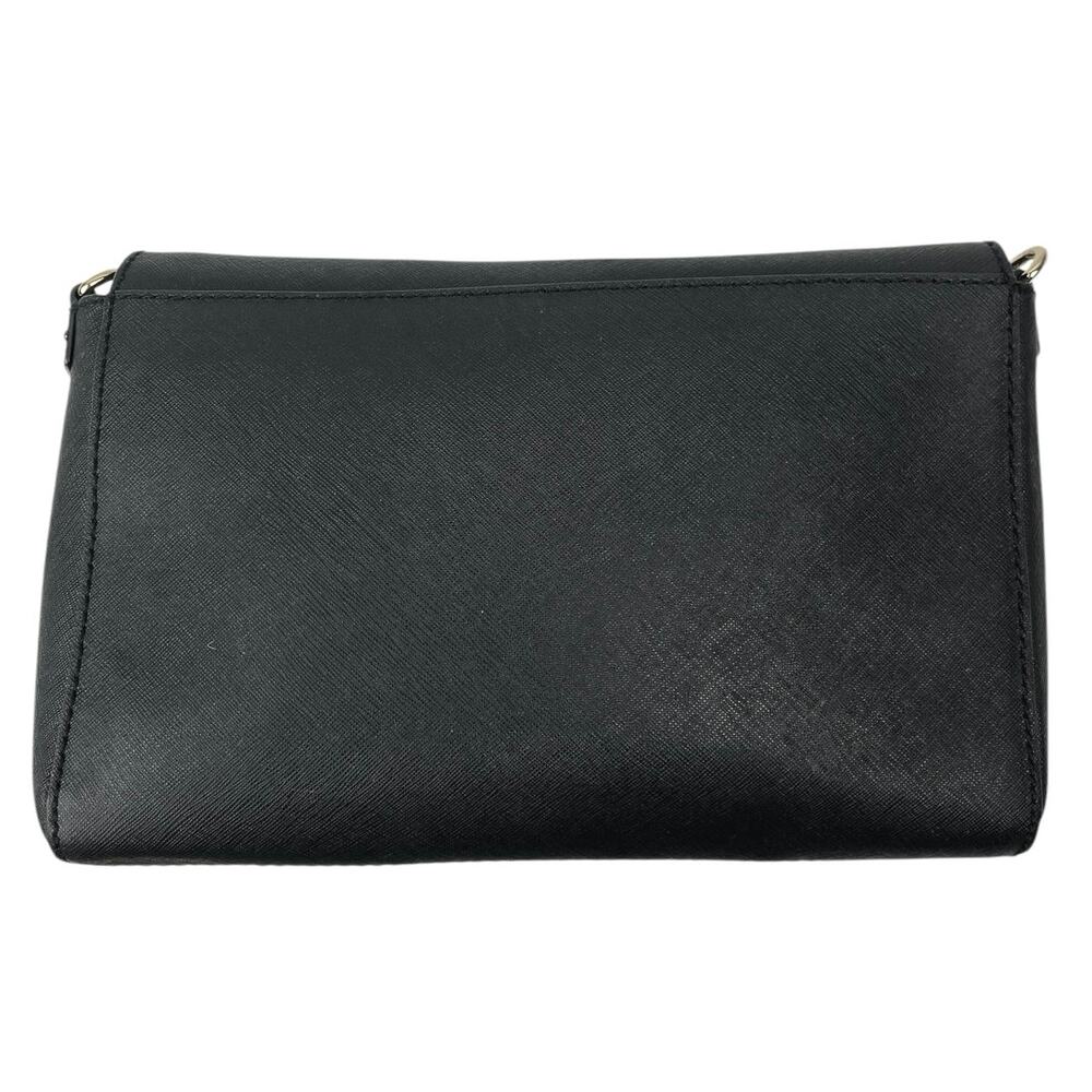 Kate Spade Charlotte Street Alek Black Leather Chain Strap Crossbody Purse Bag - Picture 3 of 7